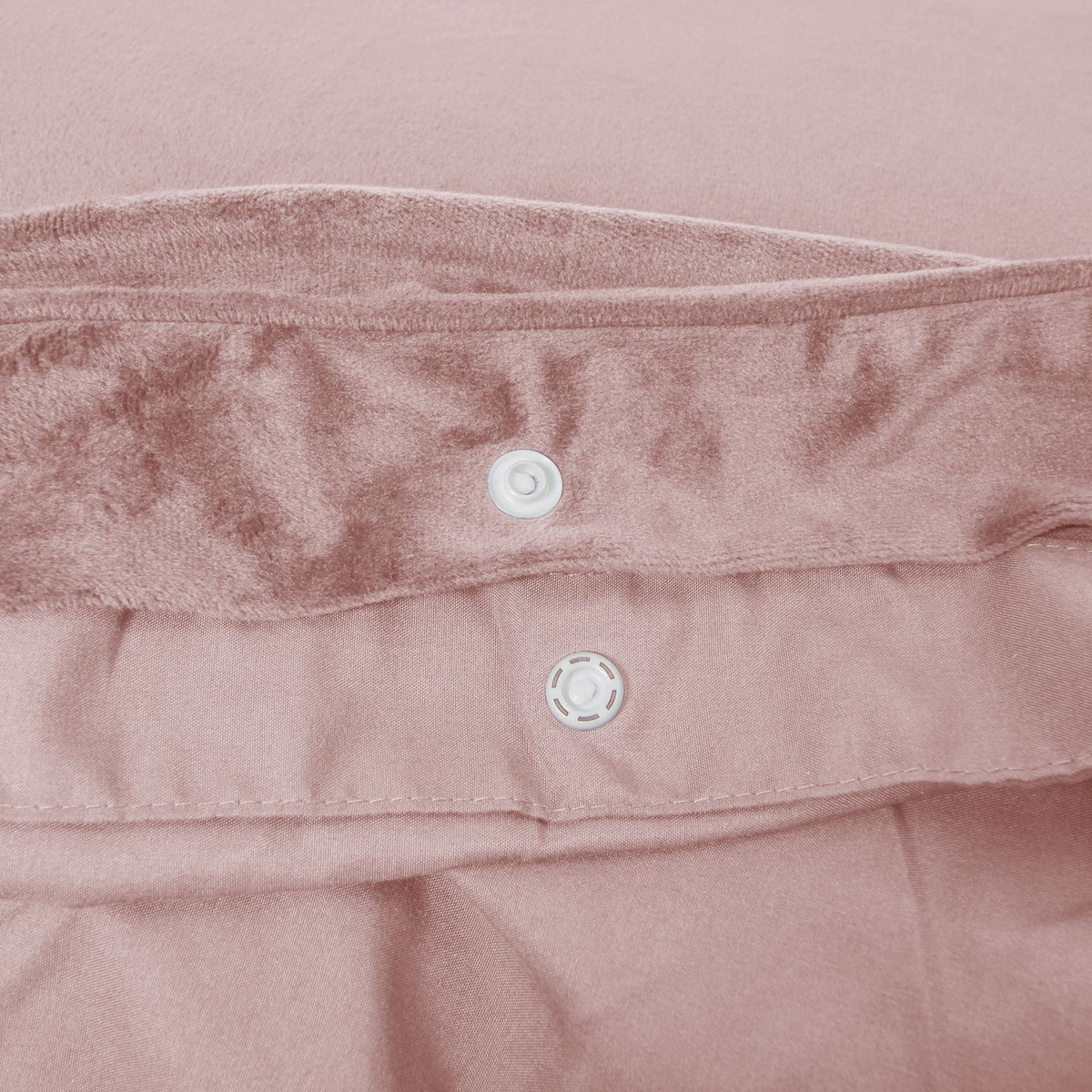 Dekbedovertrek Velvet Piping Soft Pink