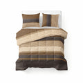 All-in one Lazy dekbed Marina Taupe Met Kussenslopen