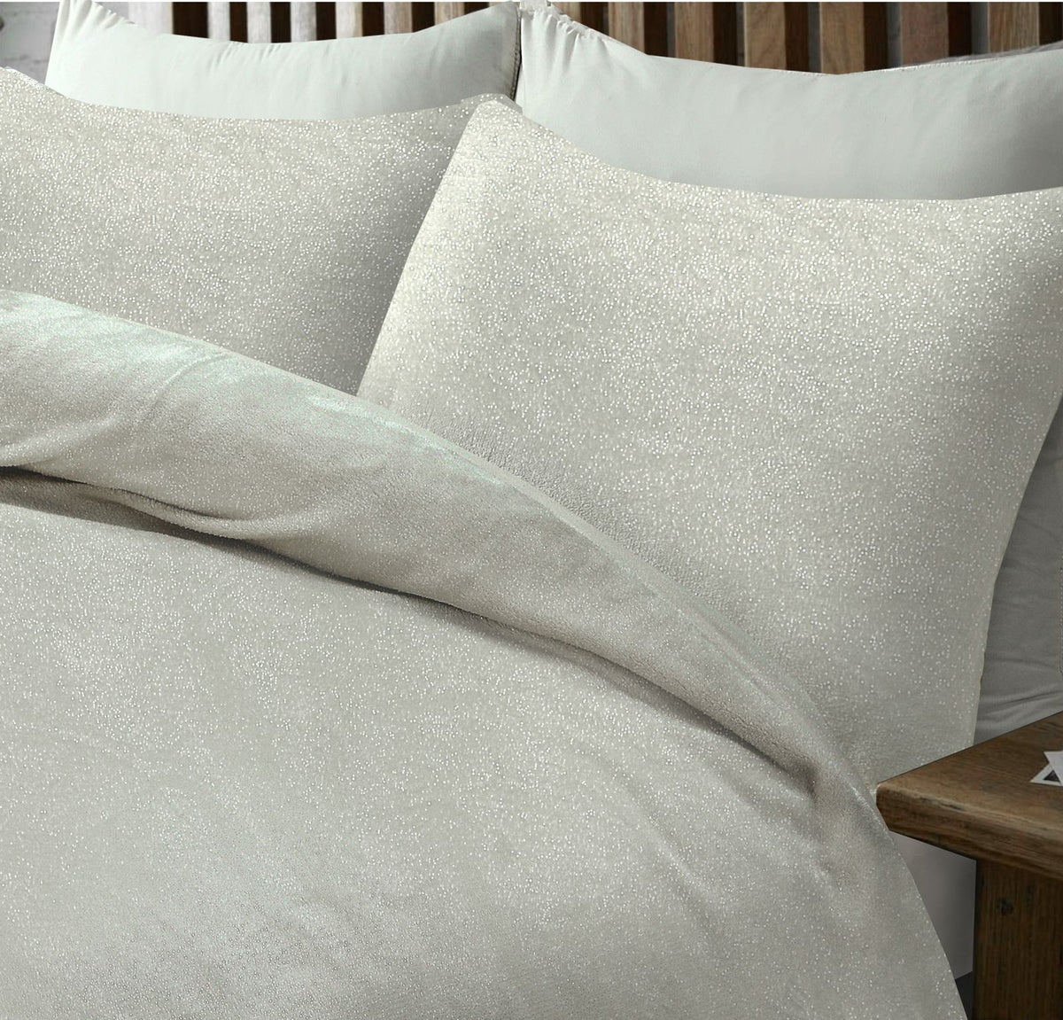 Dekbedovertrek Glamour Flanel Deco Foil Creme