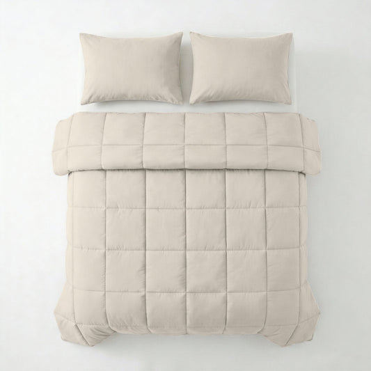 Lazy Dekbed Percale Beige