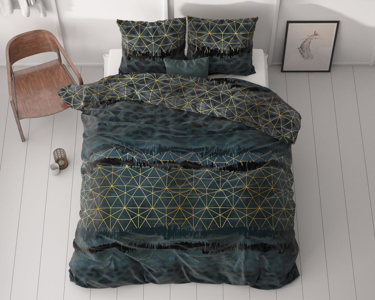 Dekbedovertrek Leopard Deco Donker Groen