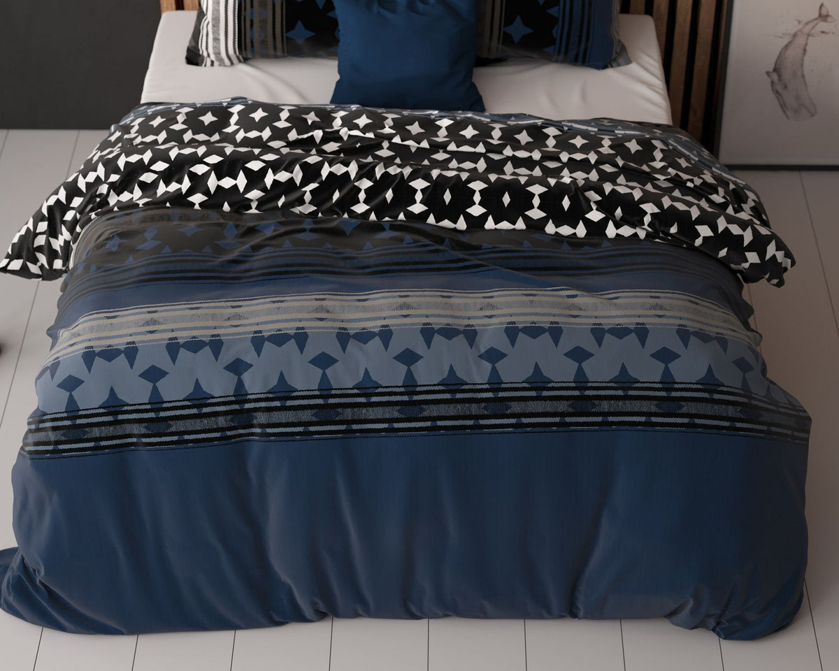 Dekbedovertrek Scanda Navy