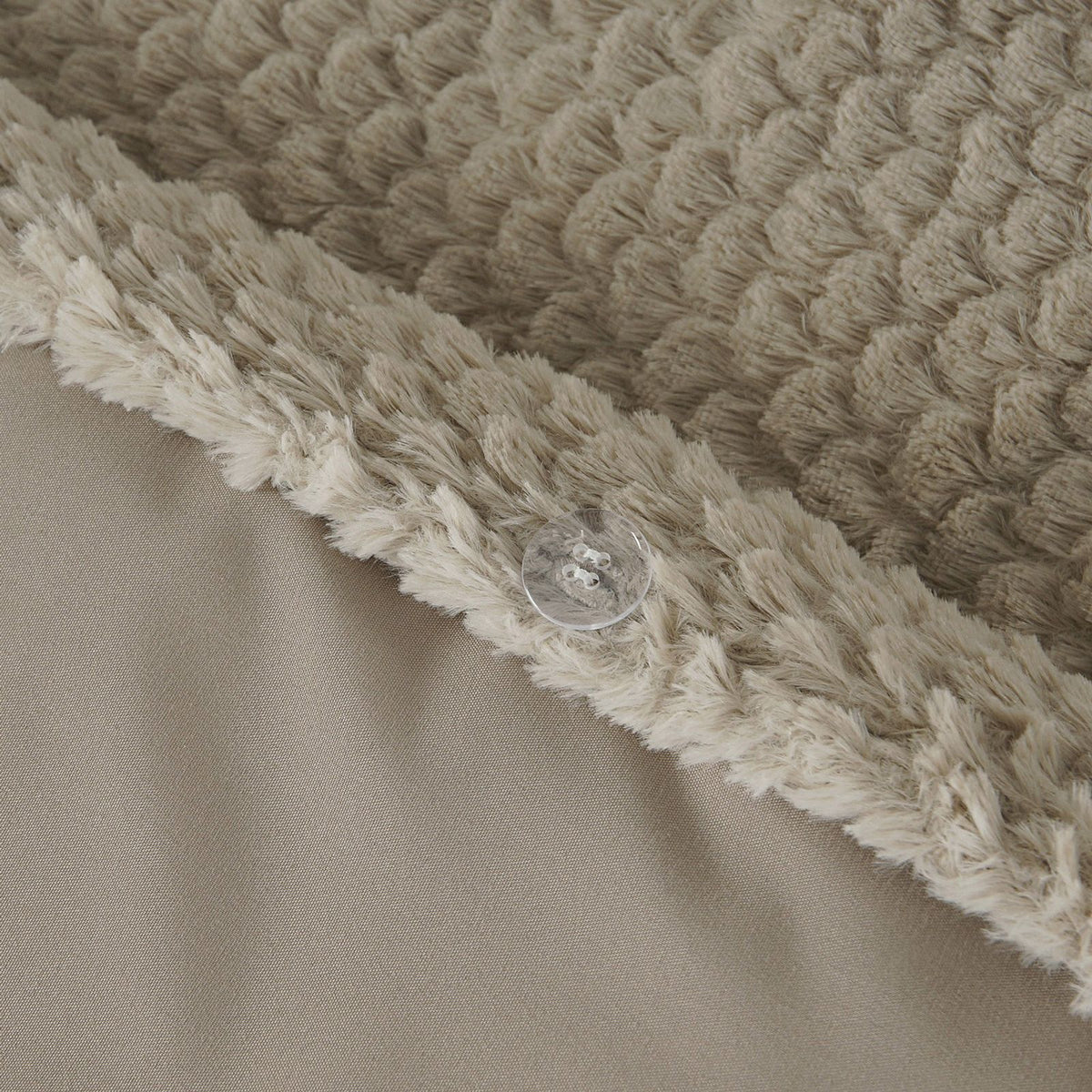 Dekbedovertrek Fur Teddy Taupe