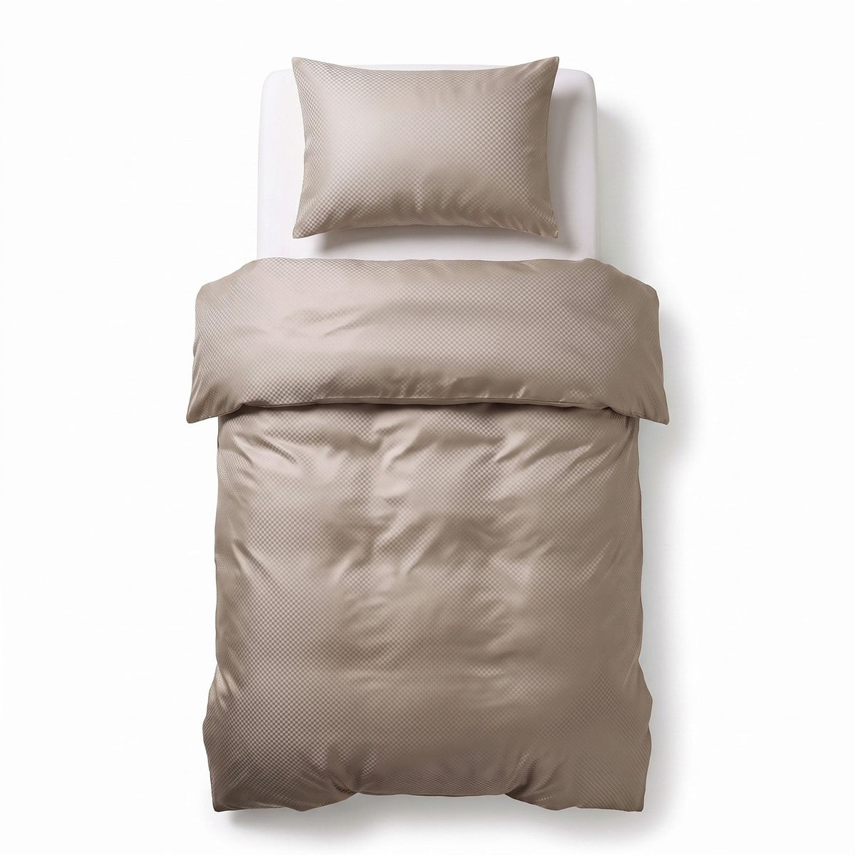 Dekbedovertrek Satin Point Taupe