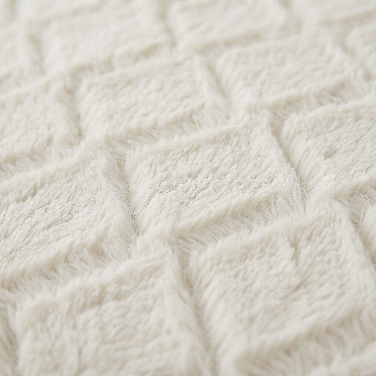 Dekbedovertrek Faux Fur Syon Crème