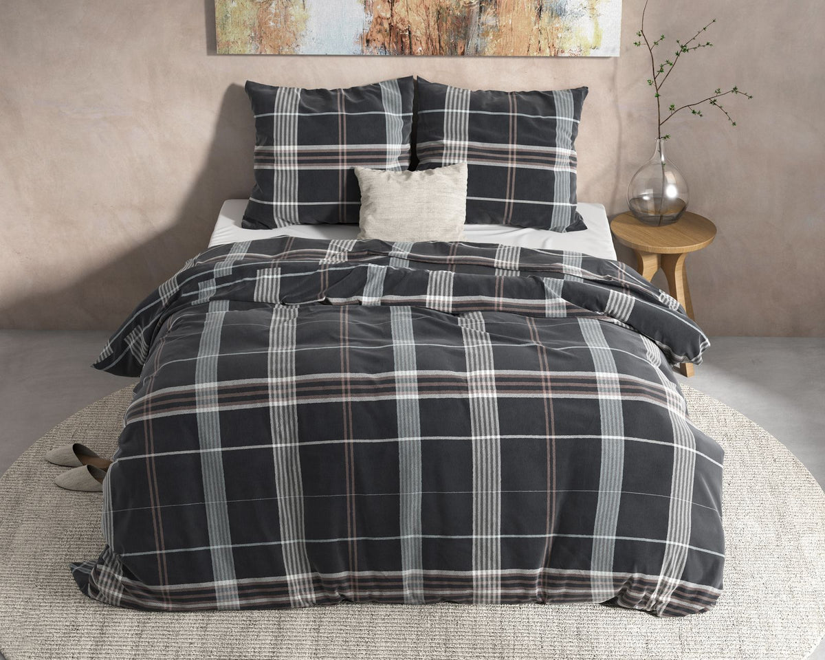 Dekbedovertrek DH Flanel Bruce Taupe