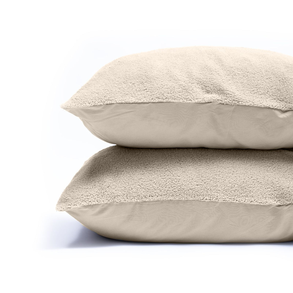 Teddy kussenslopen 2pack Creme