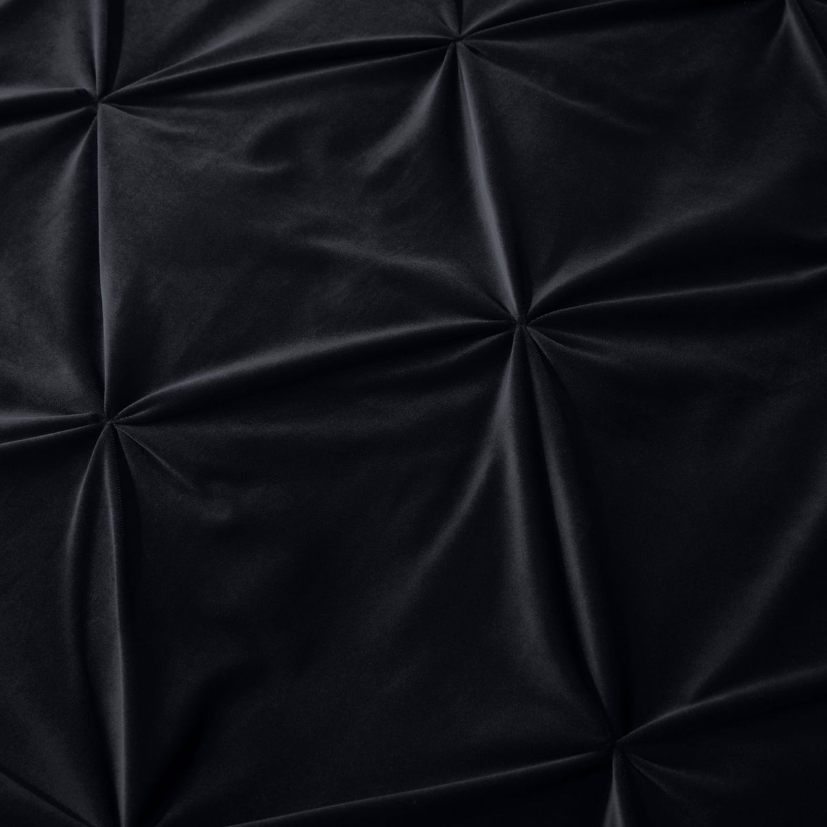 Dekbedovertrek Velvet Pintuck Zwart