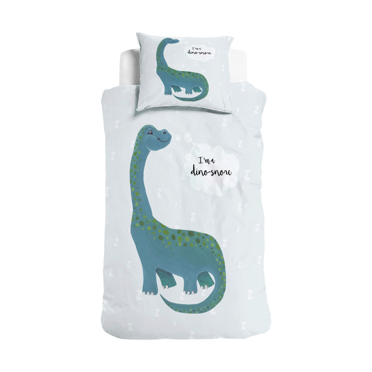 Dekbedovertrek I'm a Dino-Sore Blauw