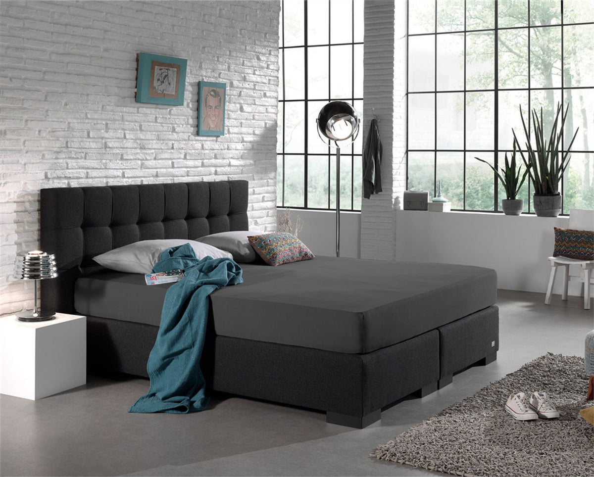 Dubbel Jersey 220 gr. Hoeslaken Antraciet