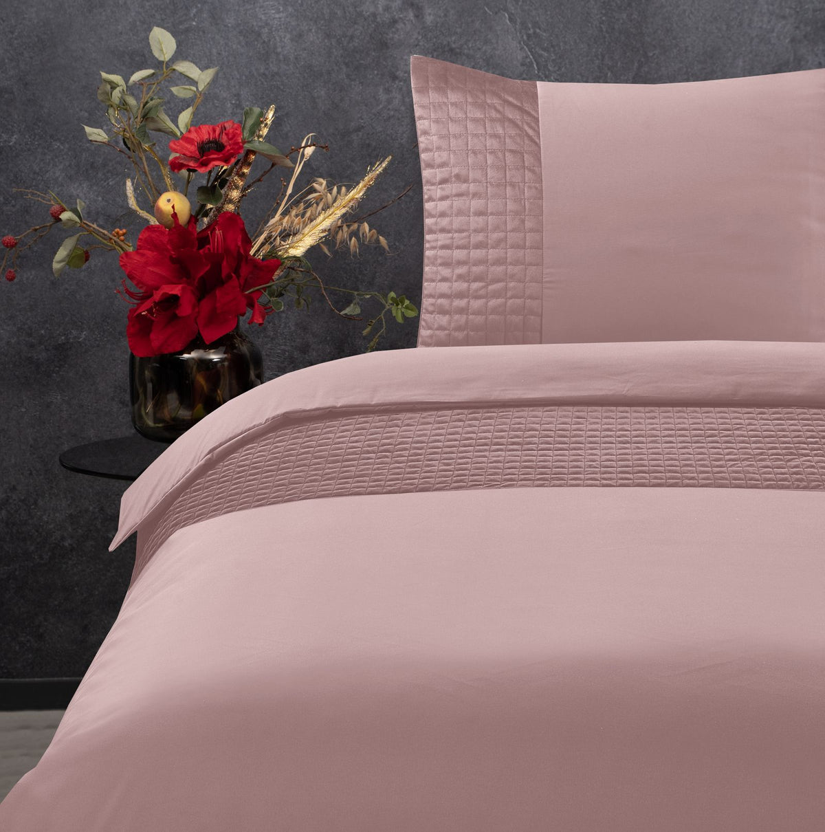 Dekbedovertrek Velvet Band Roze