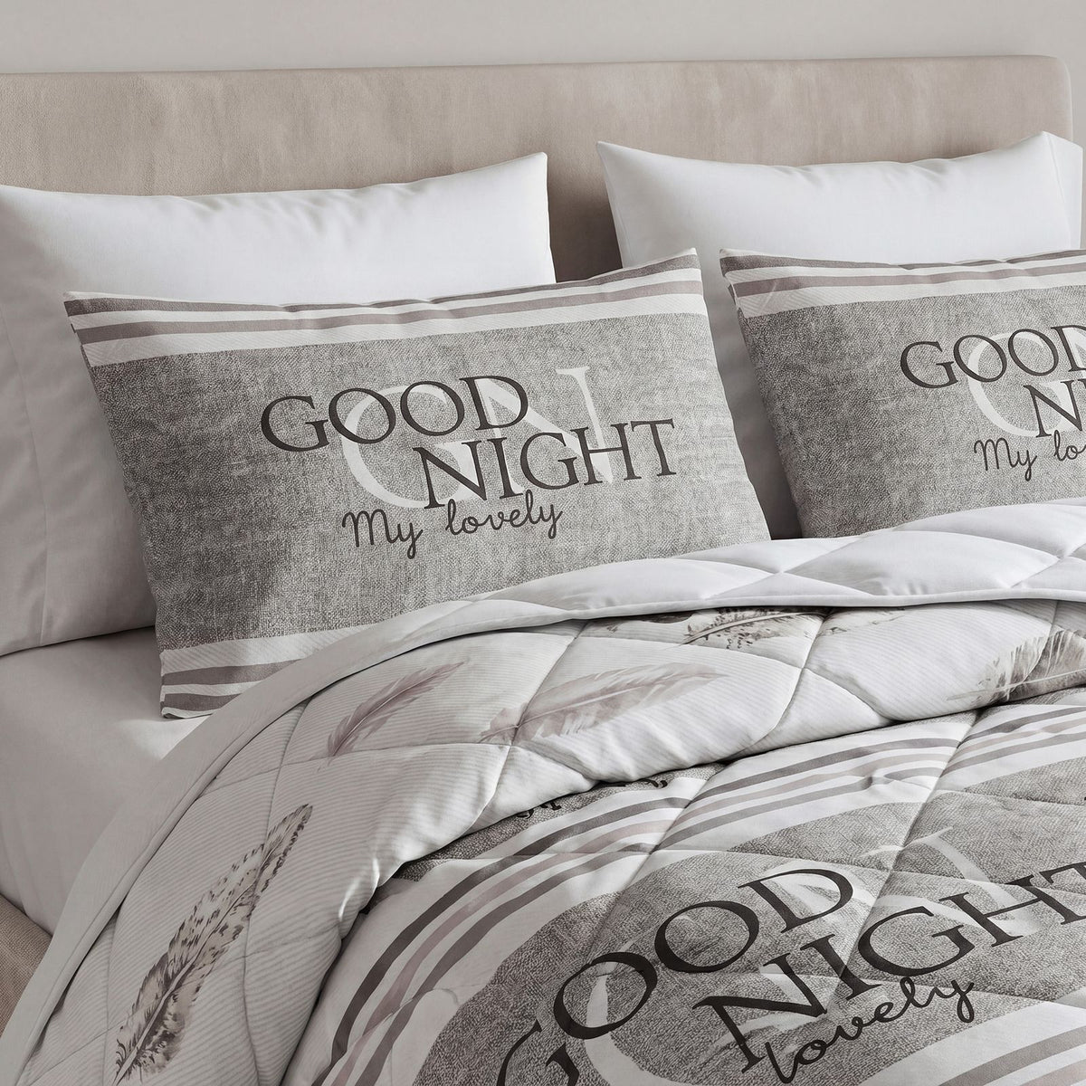 Lazy Dekbed Goodnight Zand Met Kussenslopen