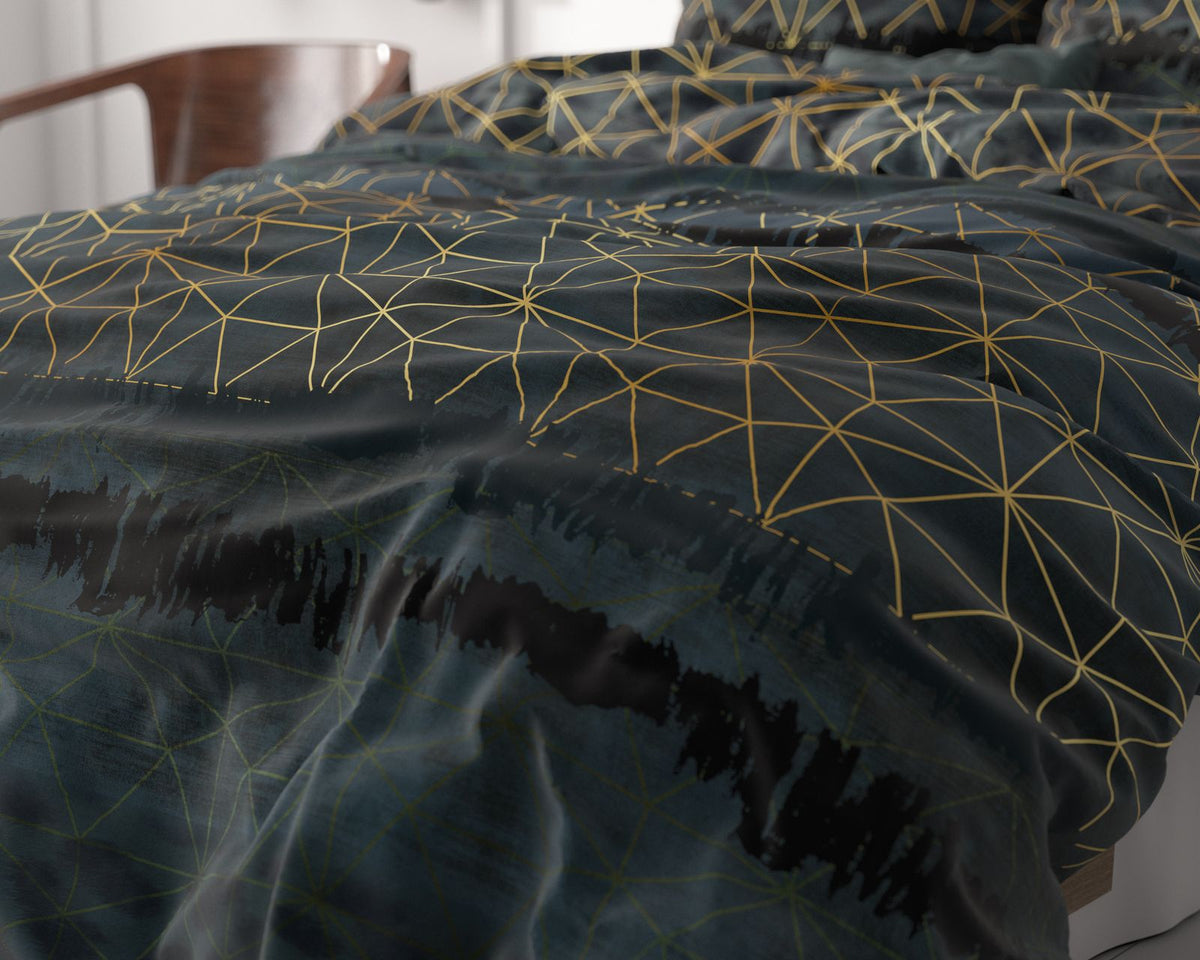 Dekbedovertrek Leopard Deco Donker Groen