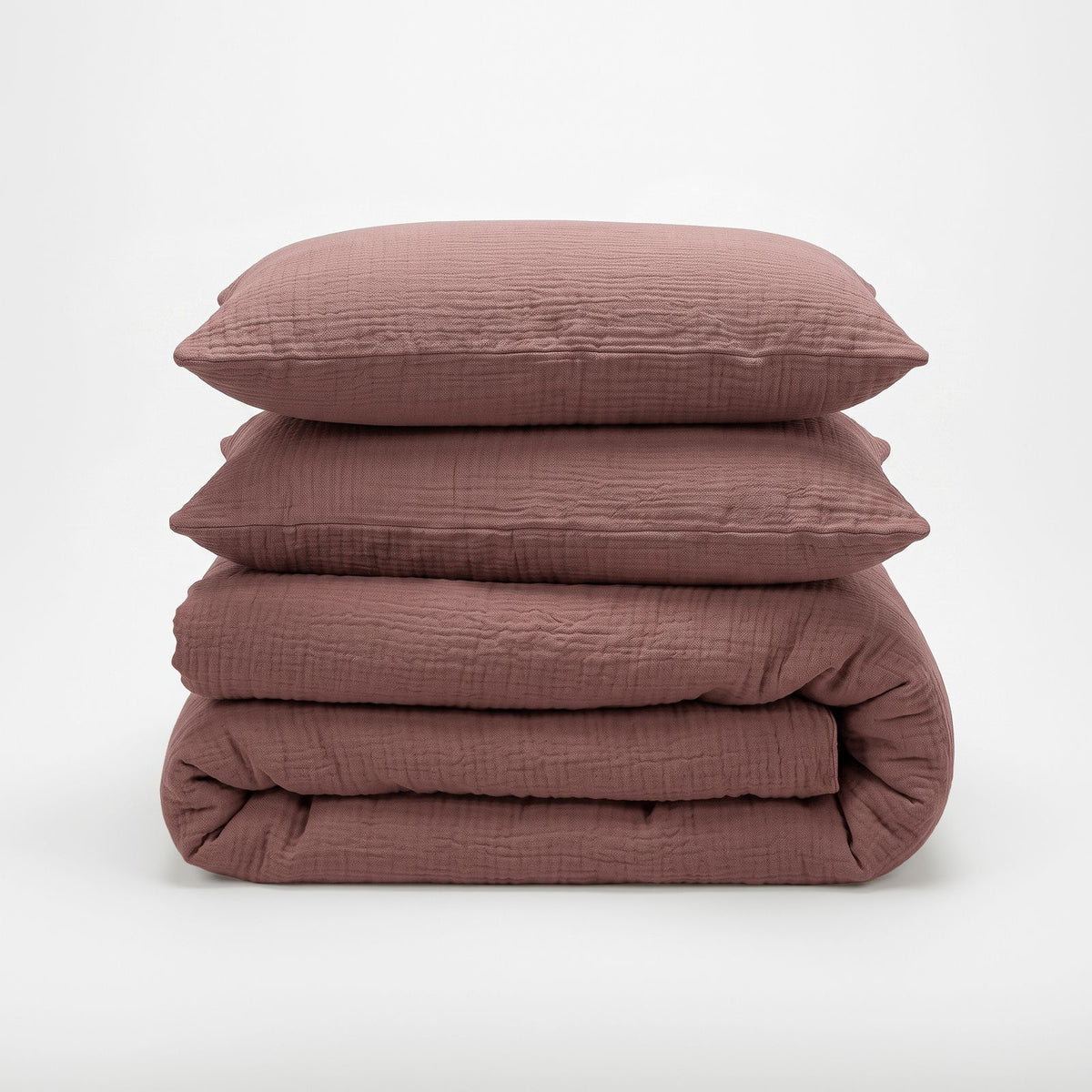 Dekbedovertrek Mousseline Rustic Oud Roze
