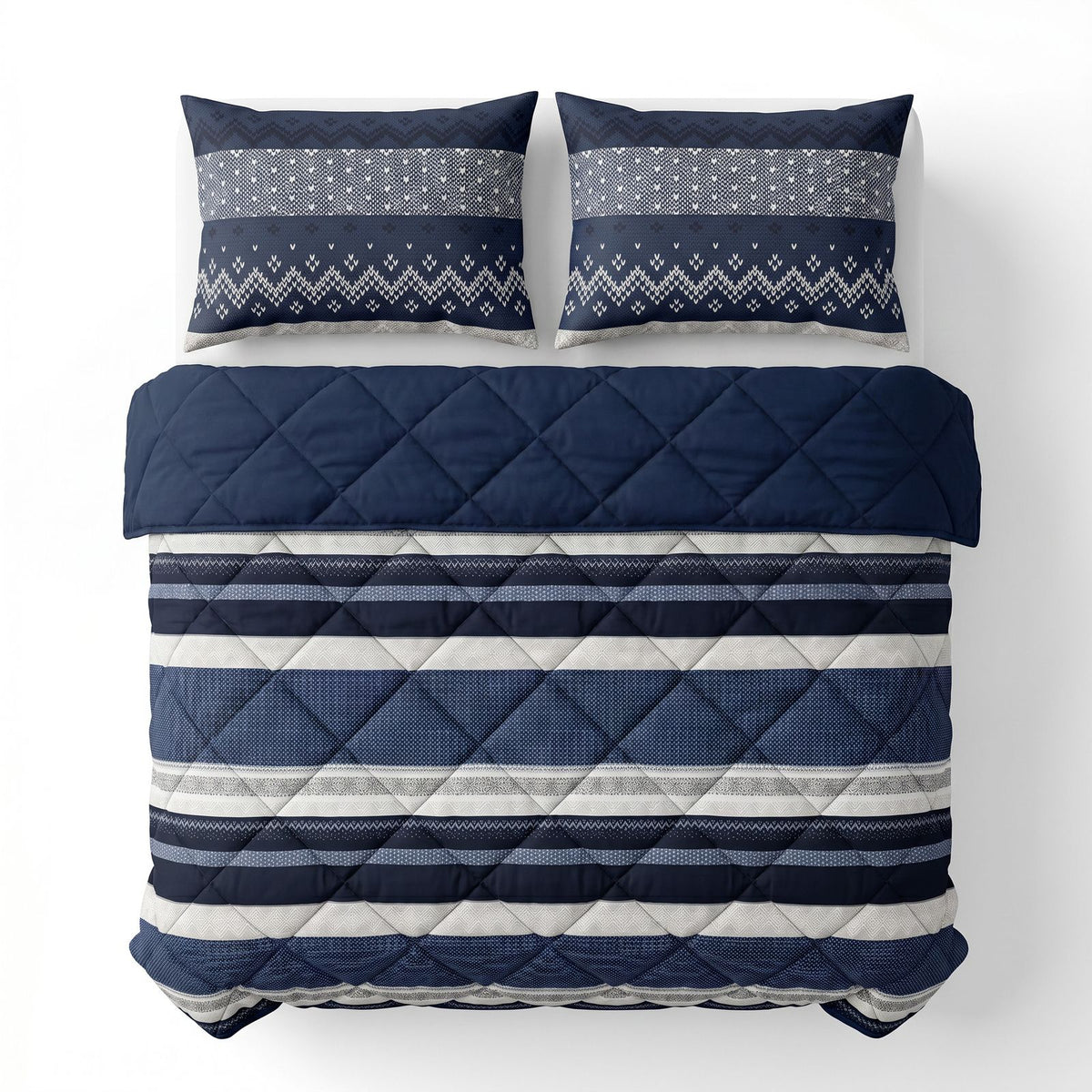 Lazy Dekbed Elisabeth Navy Met Kussenslopen