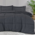 Dekbedovertrek Washed Tufted Antraciet