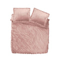 NordDream Funda nórdica Velvet Ruffles Rosa palo