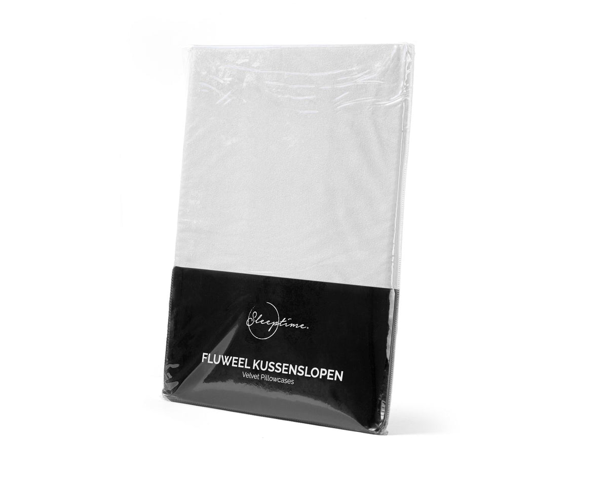 Velvet 2 in 1 kussenslopen Wit