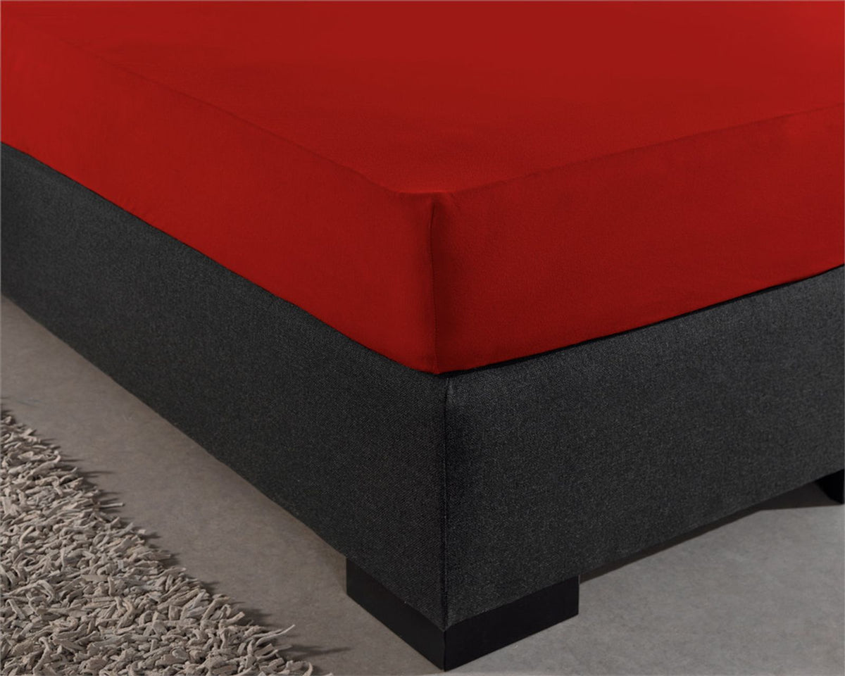 Dubbel Jersey 220 gr. Hoeslaken Rood