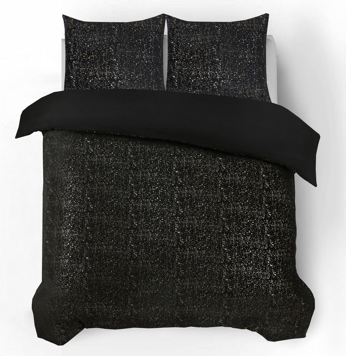 Dekbedovertrek Glamour Flanel Sprankle Foil Zwart
