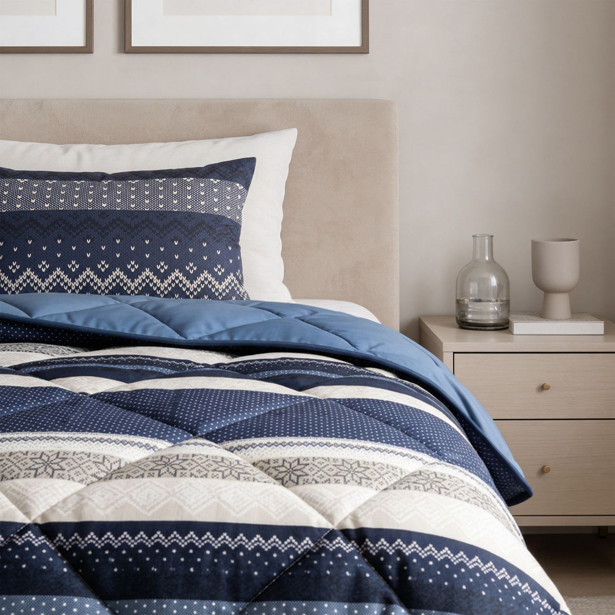 Lazy Dekbed Elisabeth Navy Met Kussenslopen