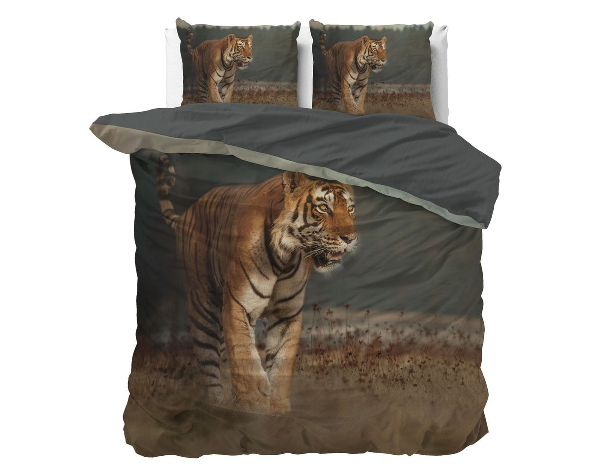 Dekbedovertrek Nature Tiger Taupe
