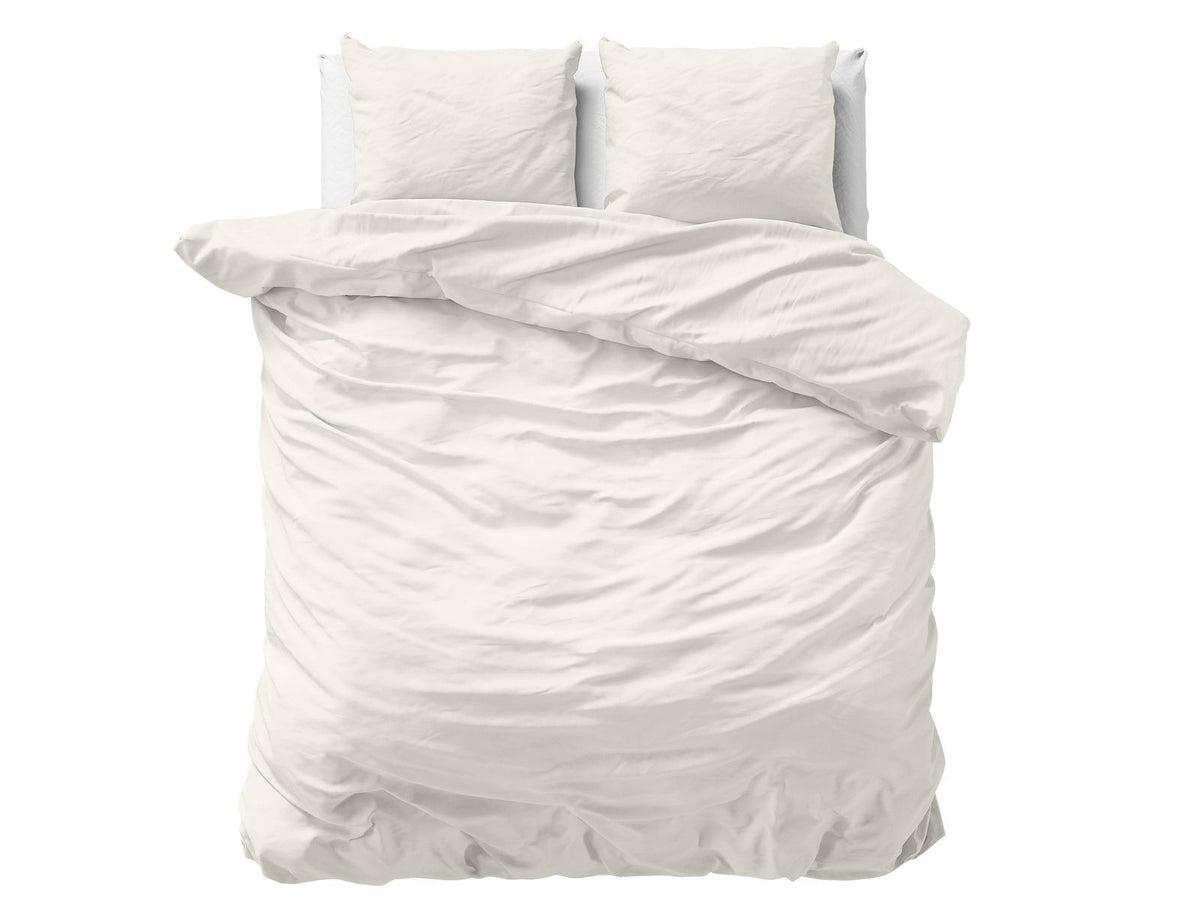Dekbedovertrek Uni Satijn Creme