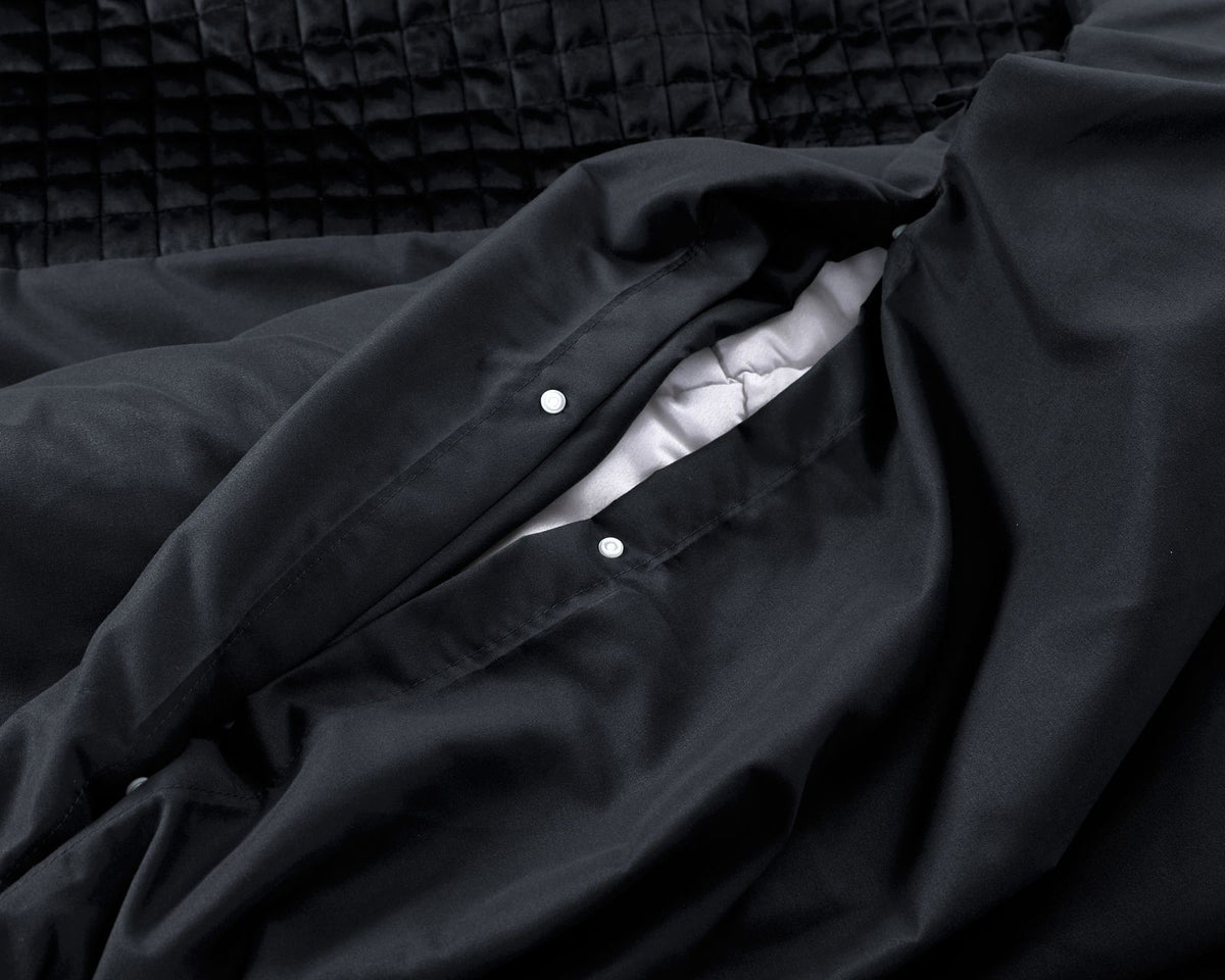 Dekbedovertrek Velvet Band Zwart