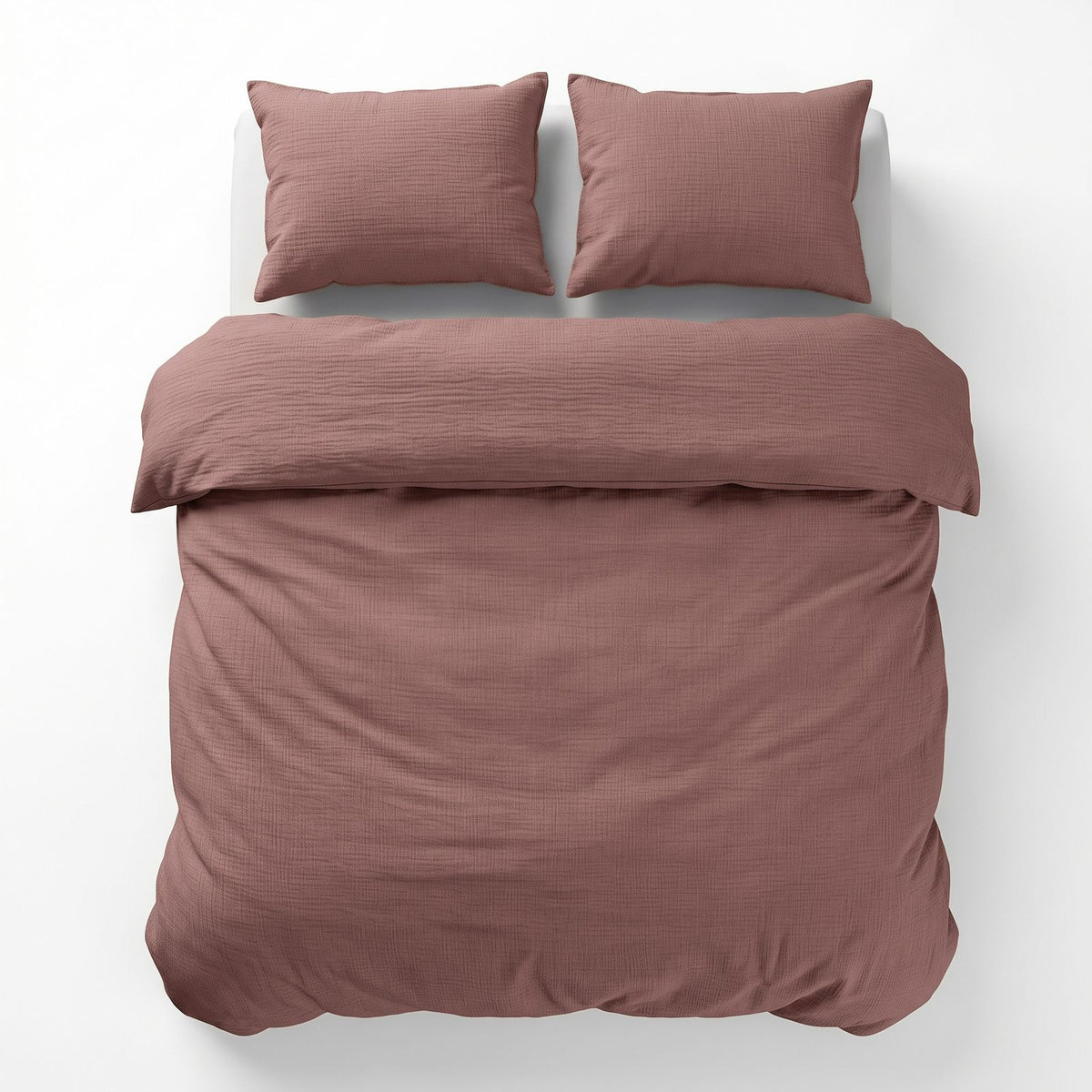 Dekbedovertrek Mousseline Rustic Oud Roze