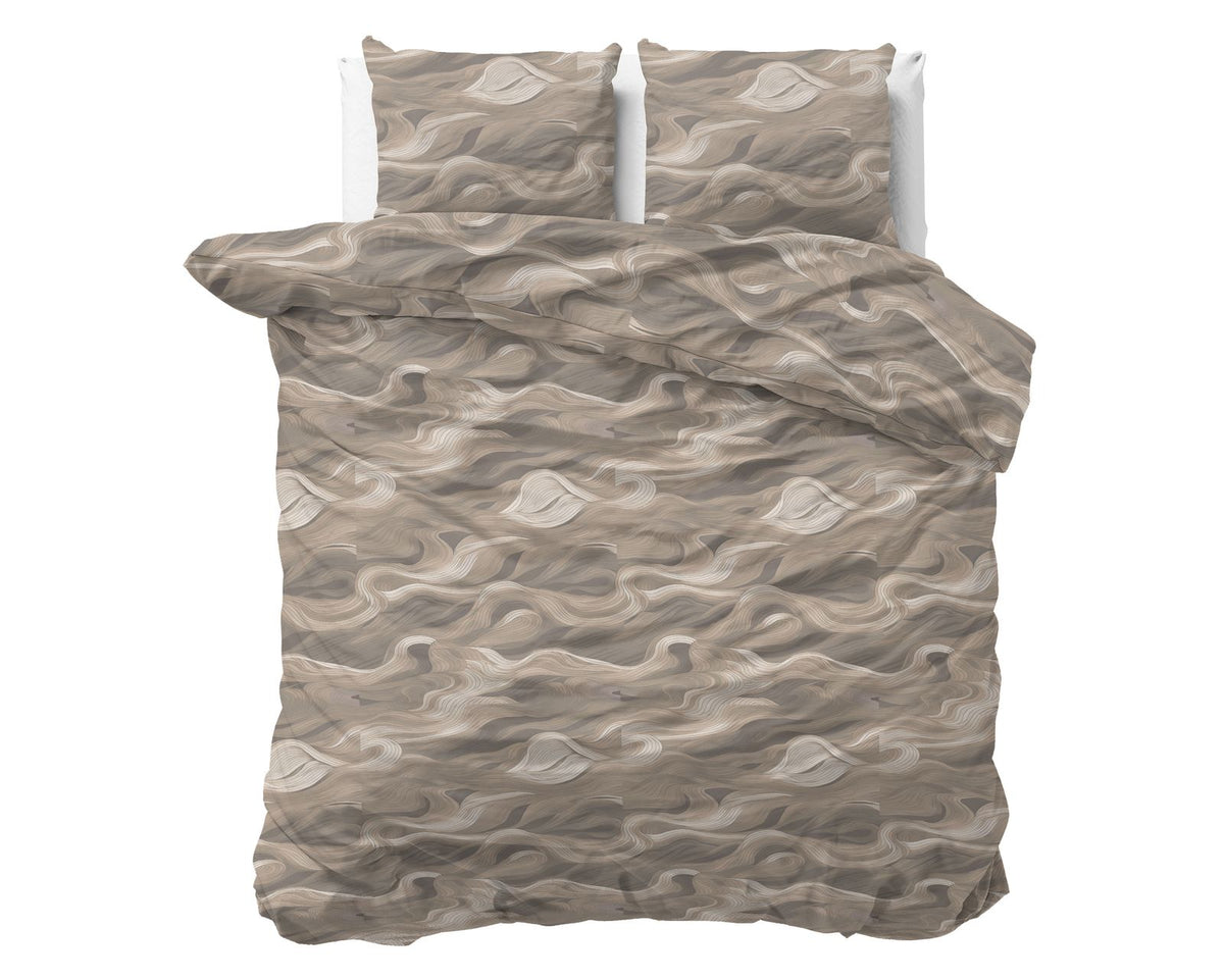 Dekbedovertrek Whirl Taupe