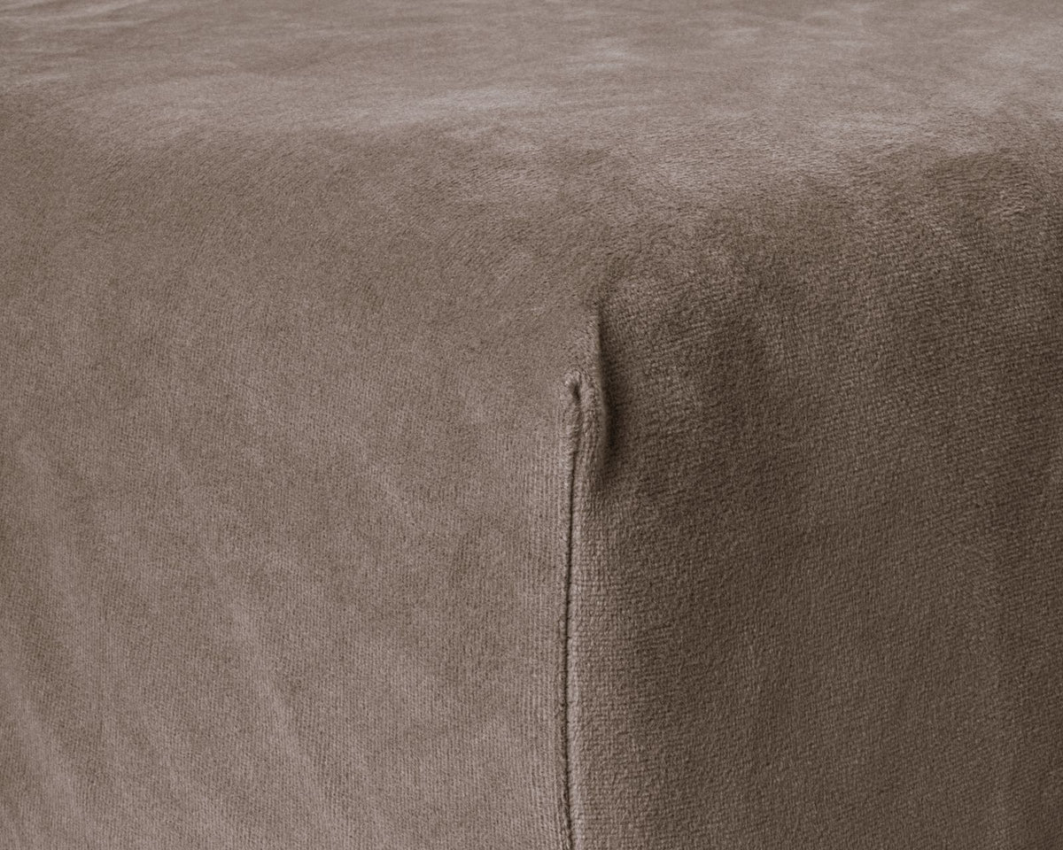 Velvet Hoeslaken Taupe