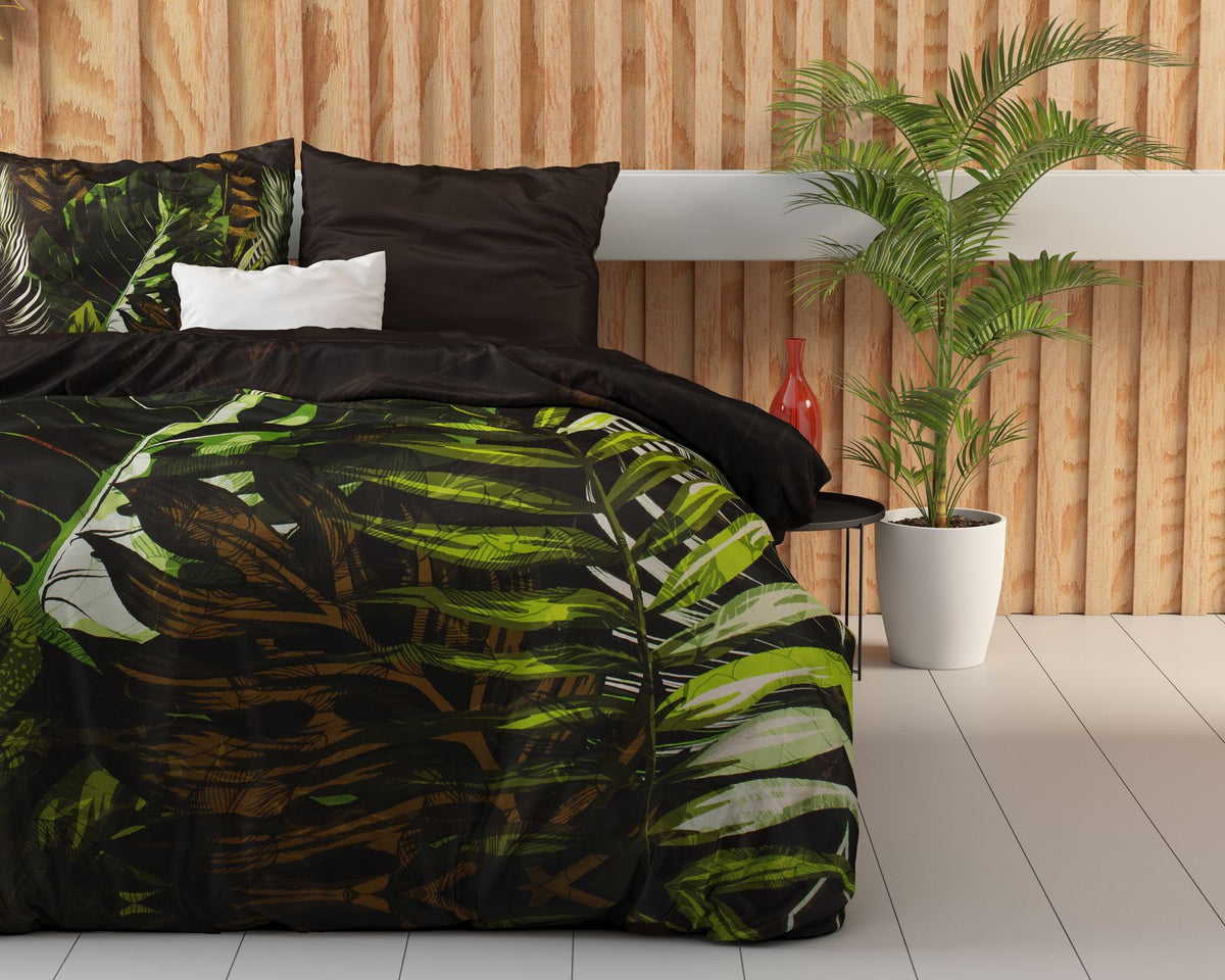 Dekbedovertrek Jungle Art 2 Taupe