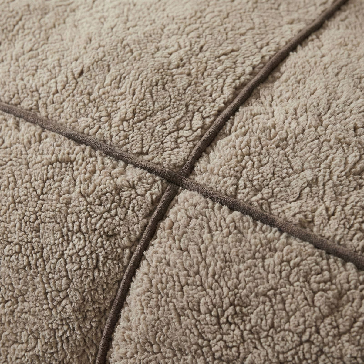 Dekbedovertrek Teddy Trim Taupe