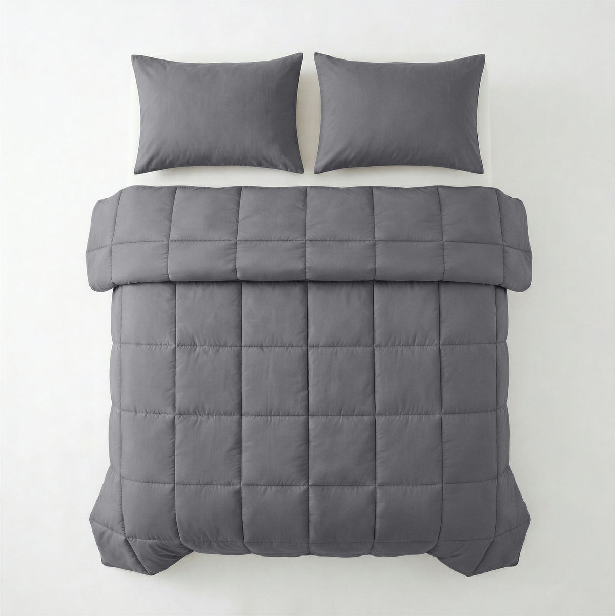 Lazy Dekbed Percale Antraciet