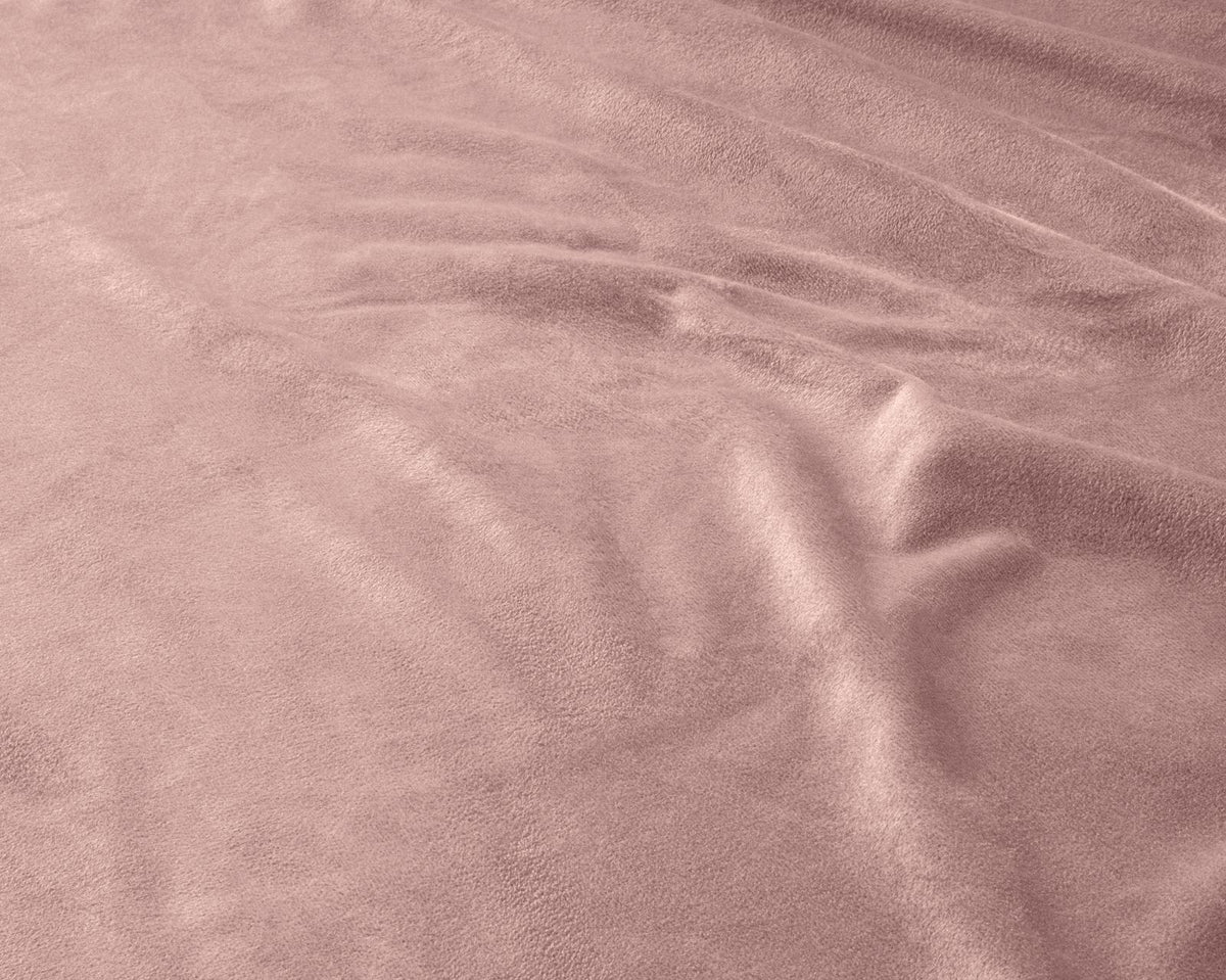 Velvet hoeslaken Oud Roze