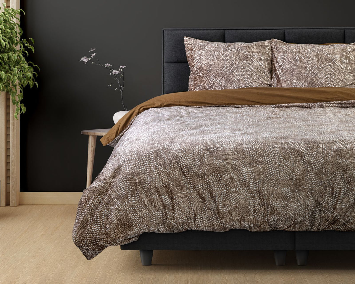 Dekbedovertrek Signature Velvet Katoen Aria Bruin