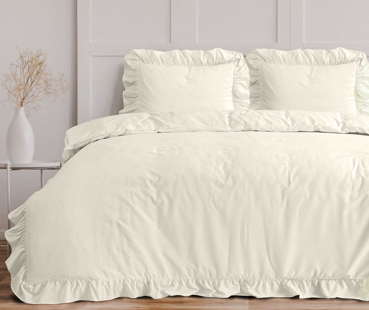 Dekbedovertrek Ruffles Creme