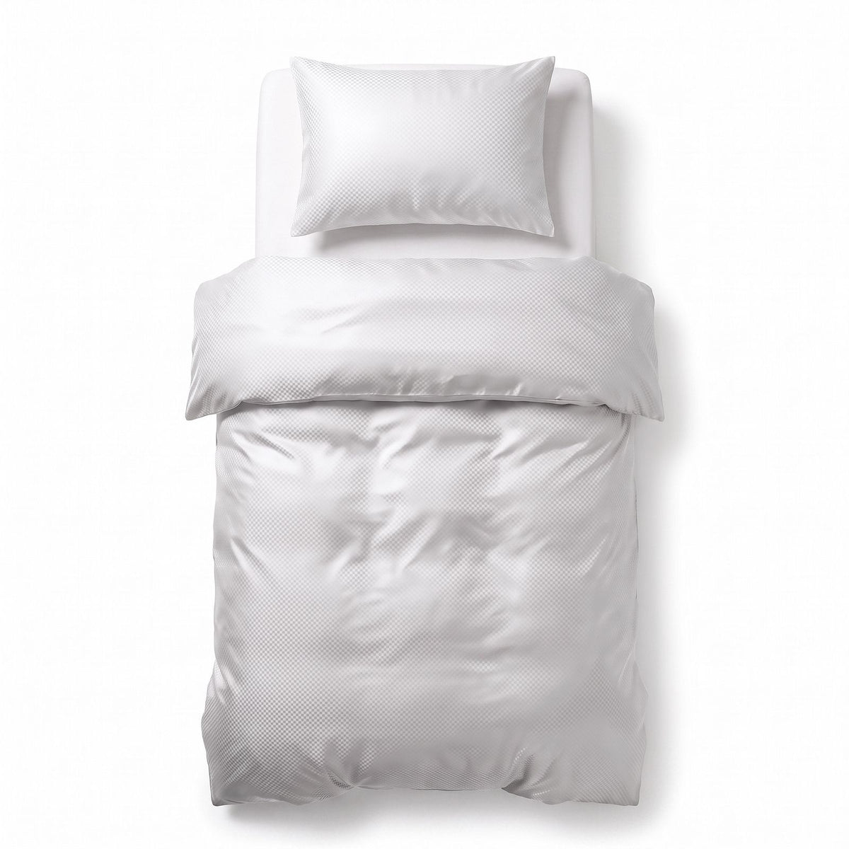 Dekbedovertrek Satin Point Wit