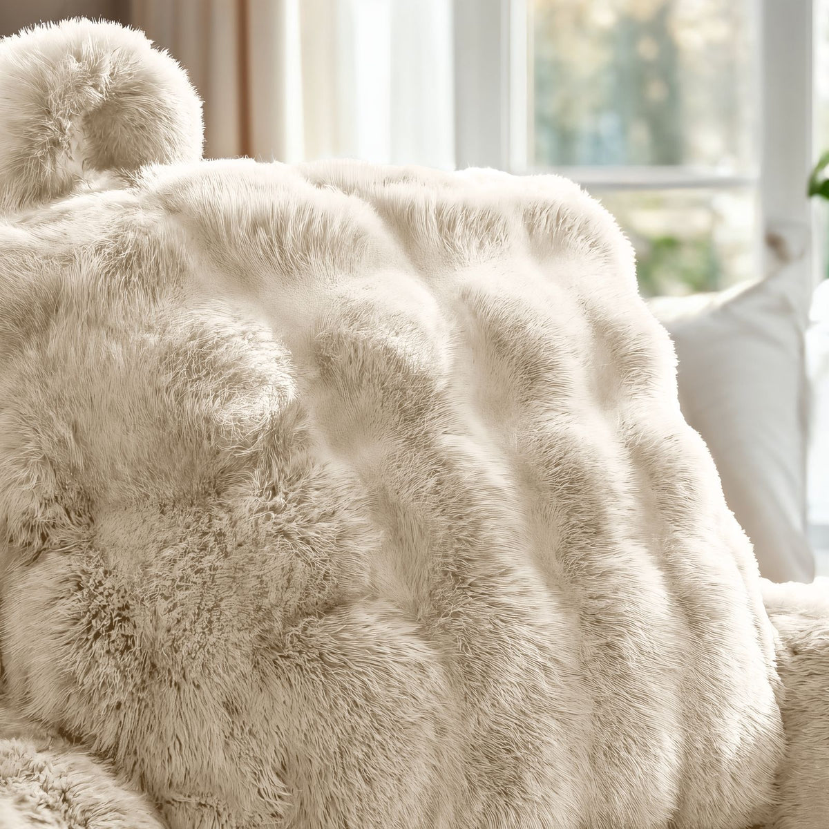 Bedrest Pompom Beige
