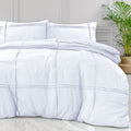 Dekbedovertrek Washed Tufted Wit