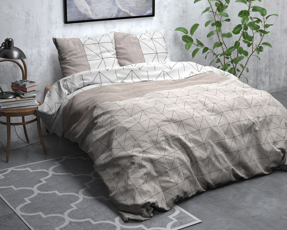 Dekbedovertrek Flanel Gino Taupe