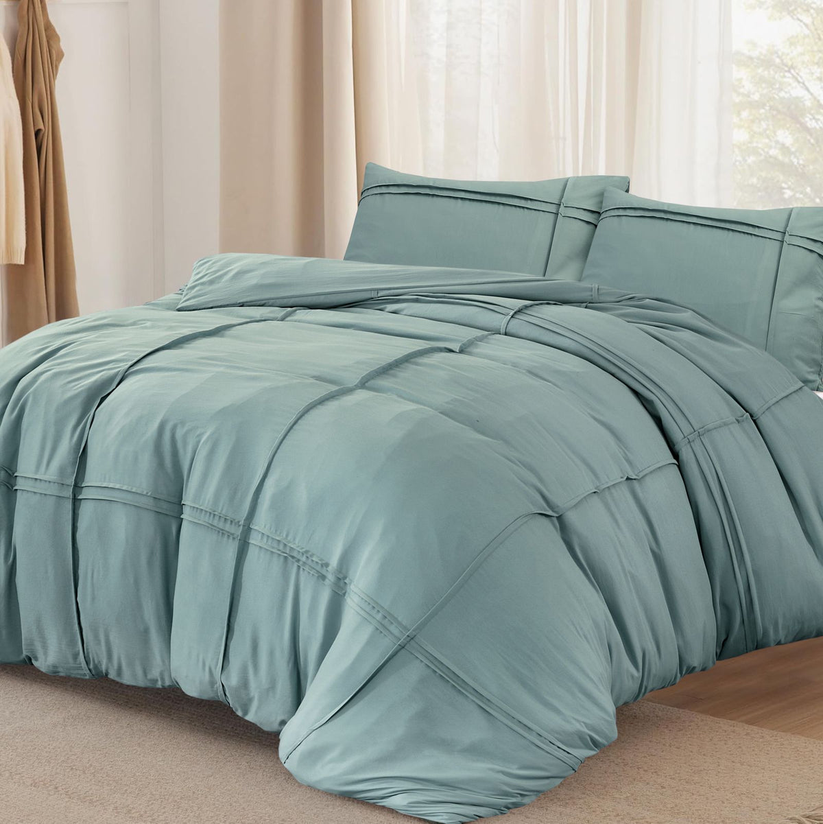 Dekbedovertrek Washed Tufted Groen