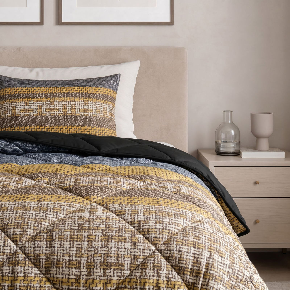 Lazy Dekbed Altor Antraciet Met Kussenslopen