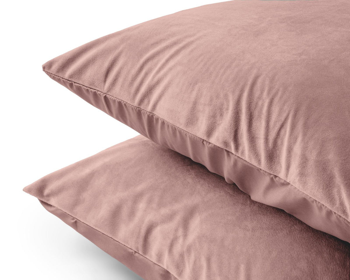 Velvet 2 in 1 kussenslopen Oud Roze