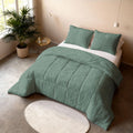 All-in one Lazy dekbed Dorian Groen Met Kussenslopen