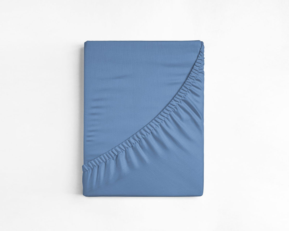 Katoenen Hoeslaken Blauw