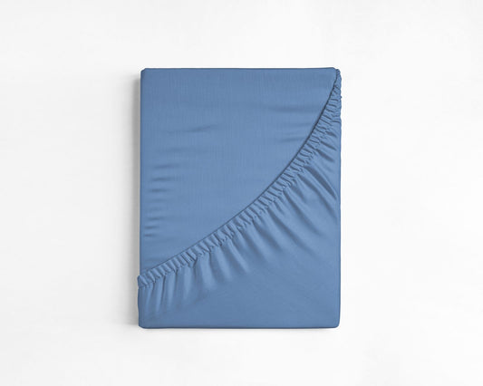 Katoenen Hoeslaken Blauw