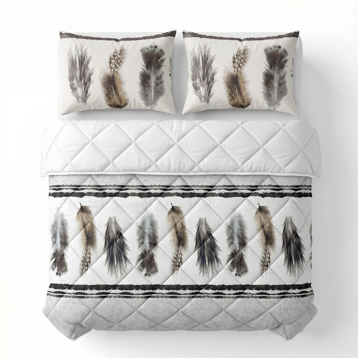 Lazy Dekbed Feathers 3 Zand Met Kussenslopen