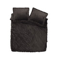 NordDream Povlak na přikrývku Velvet Ruffles Černý