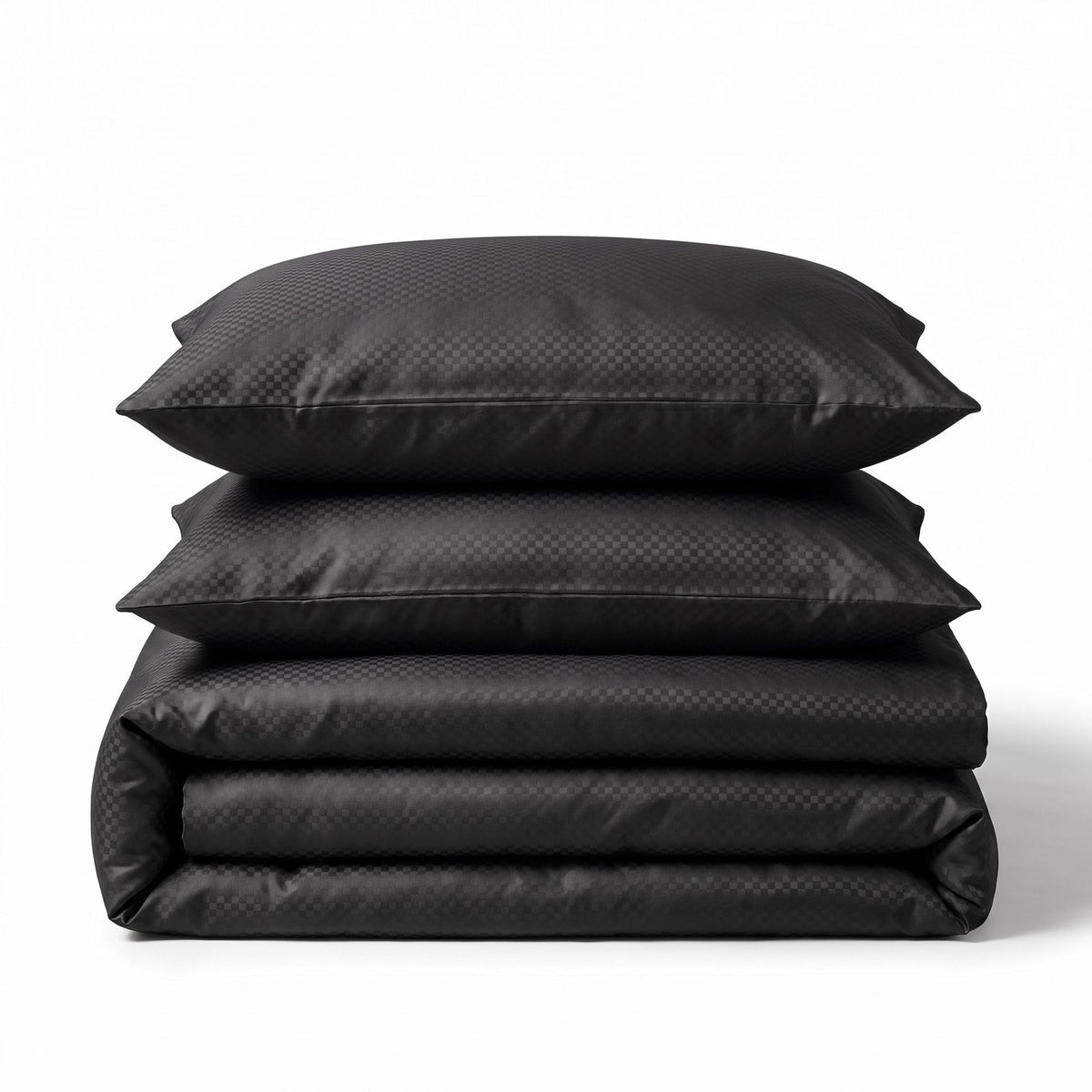 Dekbedovertrek Satin Point Zwart